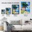 Village Cottage Coastal Greece Landscape Wall Art Print