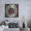Art mural luxueux «Winter Wreath» par Jeri Hauth, 36 po x 36 po