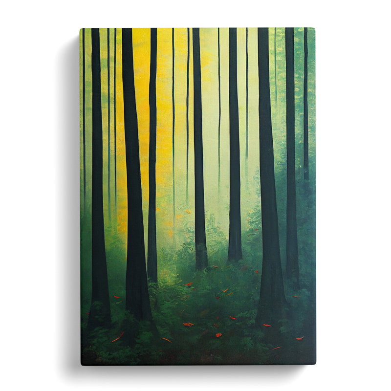 XV1022-4886X Unspoilt Forest - Print, Wrapped Canvas, 50cm H x 35cm W, No Matte