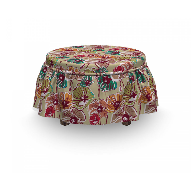 Box Cushion Ottoman Slipcover