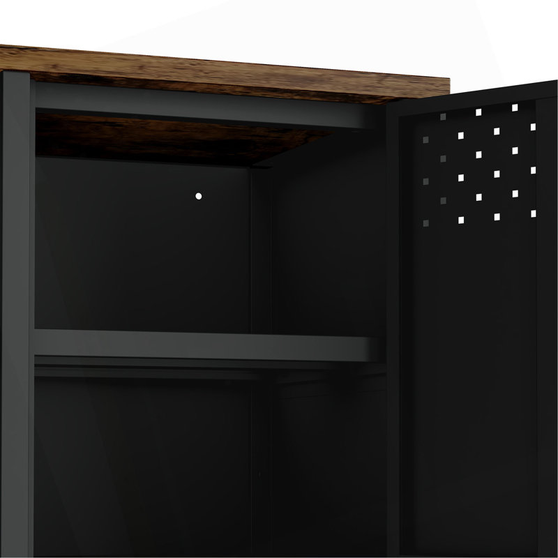 Armoire de rangement familiale, Noir