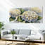 Hydrangea, art mural aquarelle sur toile, ensemble de 3 panneaux pour le salon ou la chambre à coucher-525576095