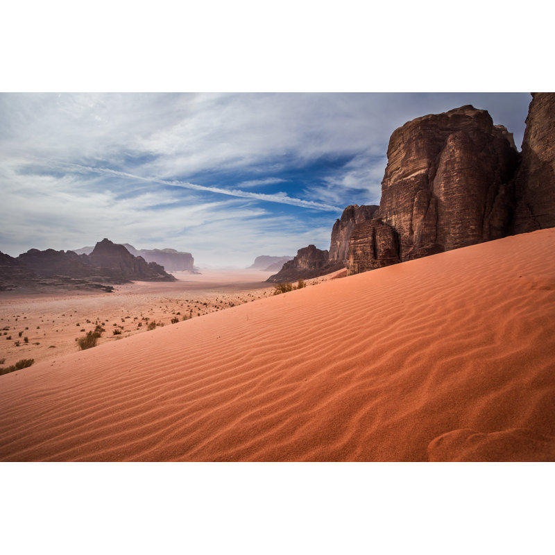 Wadi Rum Desert;Jordan by Estivillml - Wrapped Canvas Print, 30cm H x 46cm W