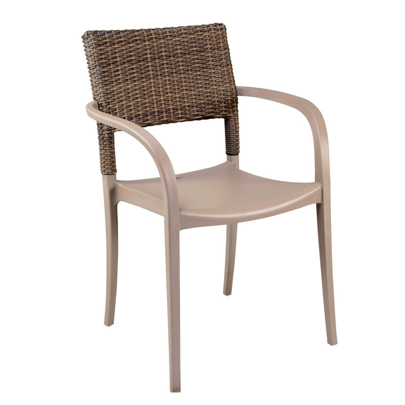Grosfillex Java Stackable, French Taupe, 16