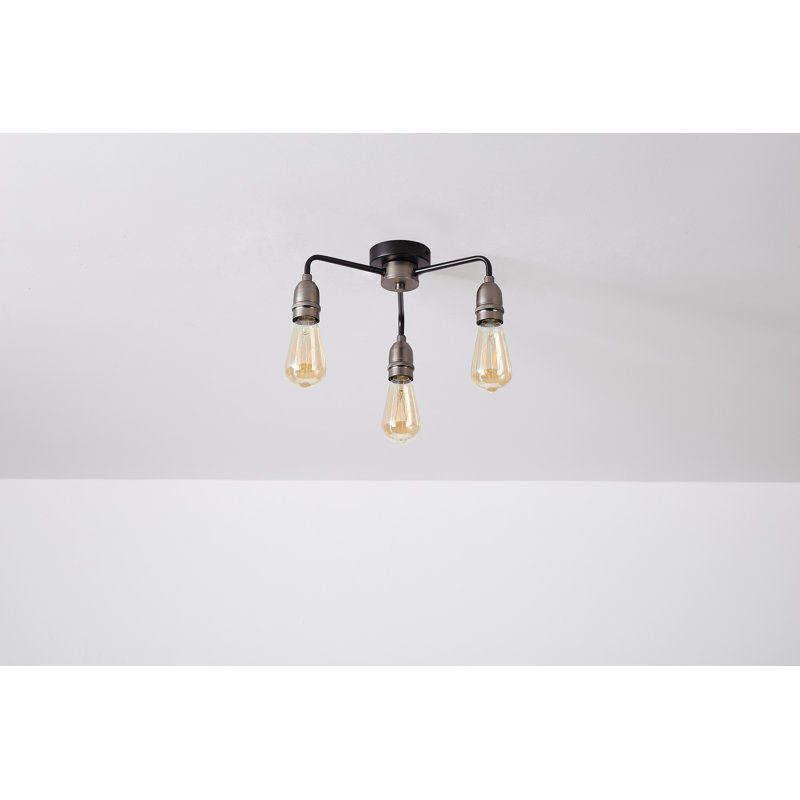 Pelletier Semi Flush Mount, Silver