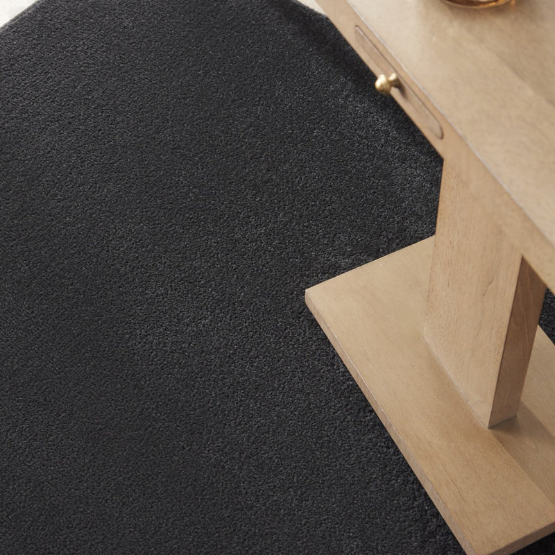 Tapis noir intérieur antidérapant 4 pi x 6 pi, Rectangle 4pi x 6 pi