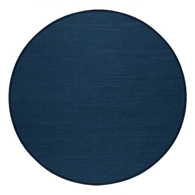 Tapis bleu uni lavable à la machine