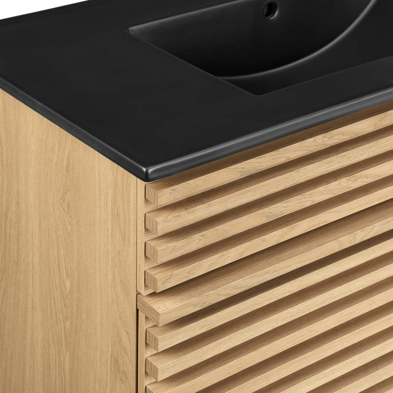 Modway Render 36" Bathroom Vanity, Oak