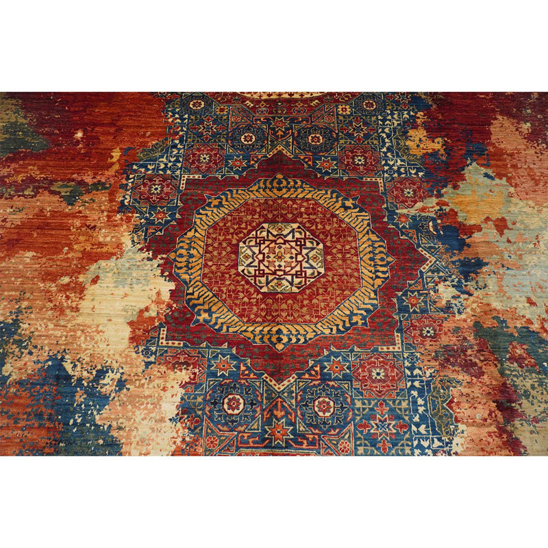 Wool Abstract Area Rug