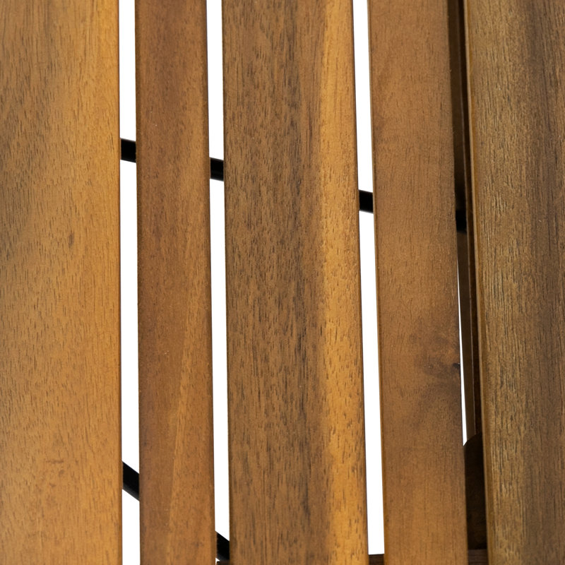 Table d'appoint en bois - plateau à lattes pour un look élégant, pliable, l 21,92 po x P 13,73 po, H 15,69 po, couleur et motif, 21,92 13,73 15,69 po, facile à assembler,