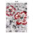 Rooshi Floral Gray/Red Area Rug-389132775