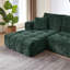 Canapé modulaire surdimensionné en L Chenille, design minimaliste, canapé-lit confortable pour les salons, les appartements et les espaces de réception-1857089142-1857089144