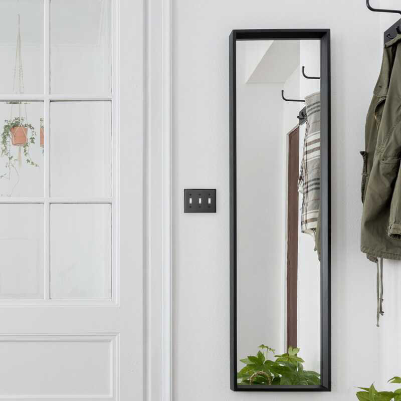 Triple plaque murale en fer noir Ageless