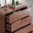 Vintage Style Rubber Wood Entrance Cabinet Solid Wood Accent Chest