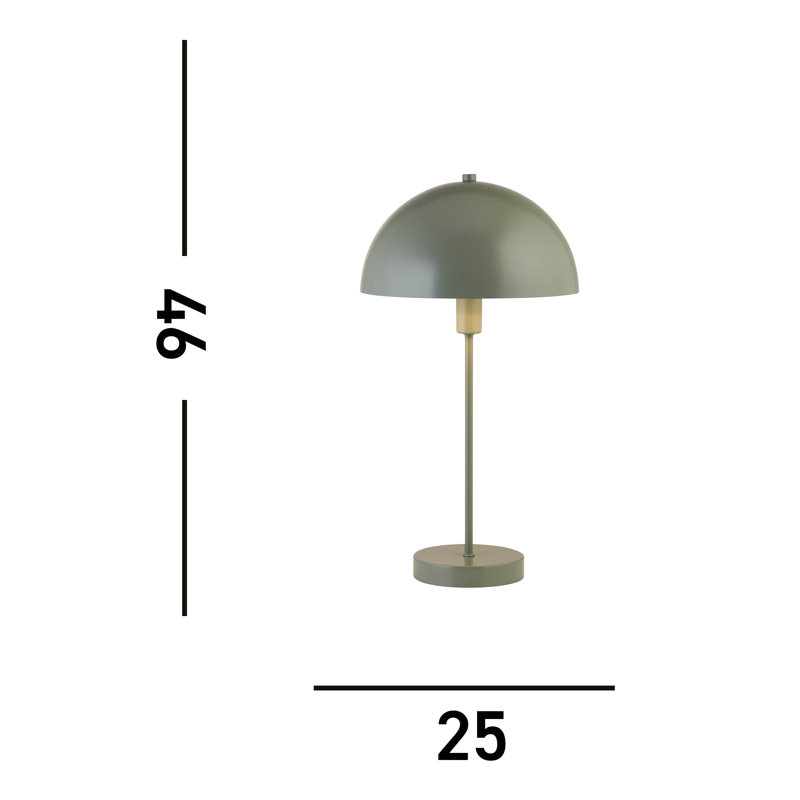 Cathyrn Mild Steel Table Lamp, Green
