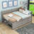 Wood Daybed with Drawers and Shelves-1807396032-1807396035