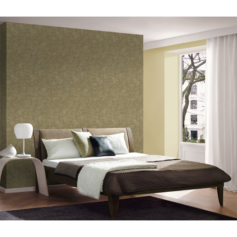 Rouleau de papier peint Mihalis, Vert, L 33 pi x l 21 po