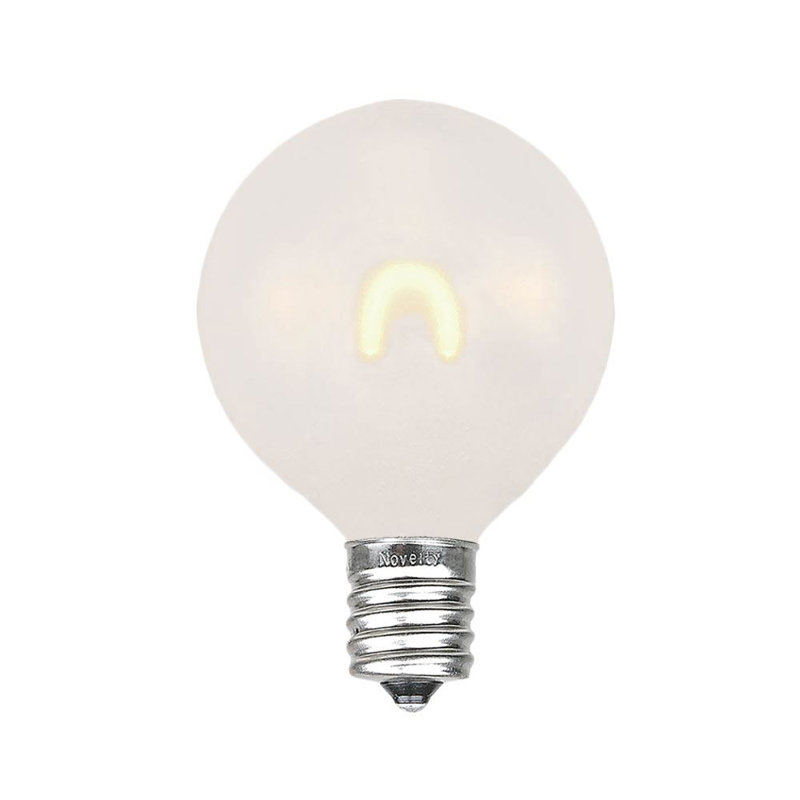 Lymann Outdoor 25 - Bulb 2.25'' Plug-in LED Globe String Light, White