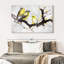 Canaris sur une branche sur toile-1735441230