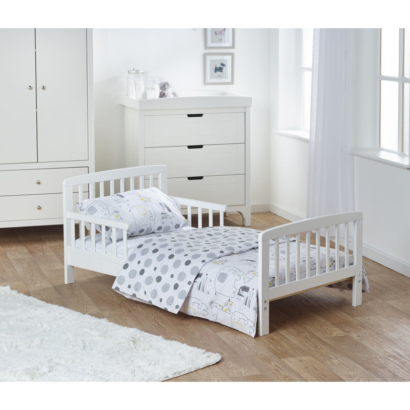  77 x 145cm Solid Wood Bed Frame and Mattress by Kinder Valley