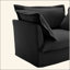 Modern Upholstered Modular Armless 3 Seater Sofa,Deep Seat 3- Seat Sofa Couch Armless Sofa Couch Free Combination, Chenille Fabric