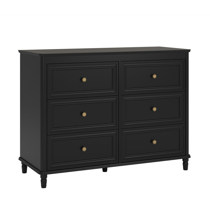 Sara Kids 6 - Drawer Dresser, Black