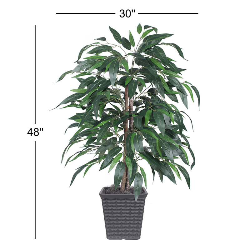 Mangue artificielle en pot 48 ", gris