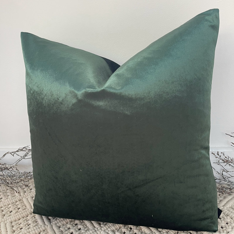 Abstract Square Cushion Cover, Teal
