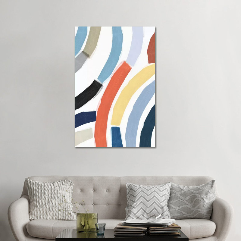 «Rainbow River» par Isabelle Z - reproduction d'art, Toile tendue, Aucun mat, H 48 po x l 32 po x P 1,5 po