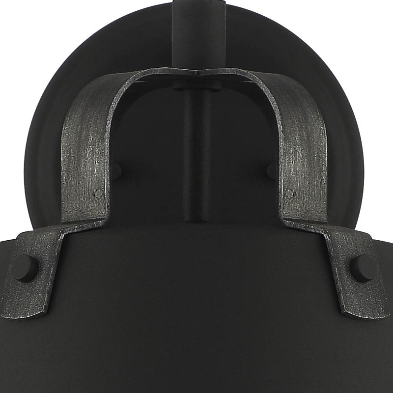 Steel Wall Light, 11.25" H x 10.25" W x 10.25" D