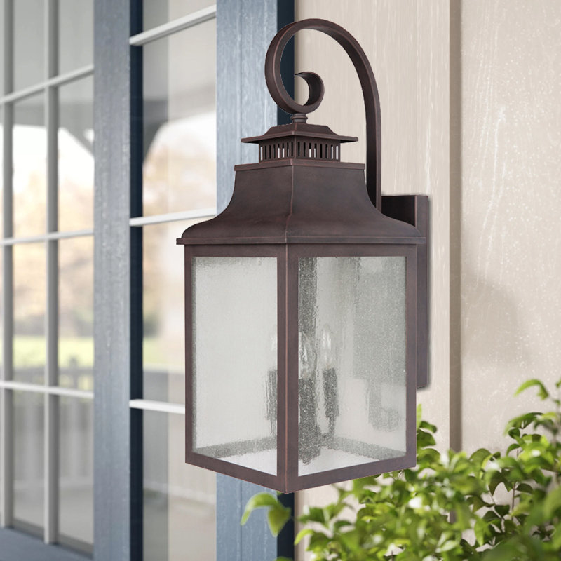 Lanterne murale d'extérieur Raedawn, Brun, 31'' H X 14'' W X 18'' D., 3