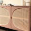 Armoire de rangement moderne en rotin minimaliste-483967509