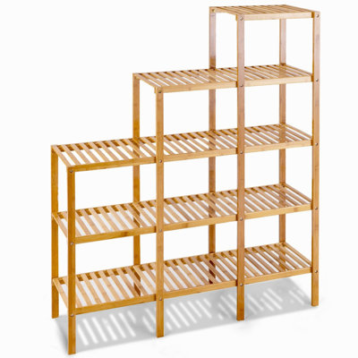 Organisateur de tablettes multifonctionnel en bambou