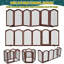 Barrière pour animaux pliante 6 portes H 36 po x l 144 po avec porte pour escaliers-2074353738