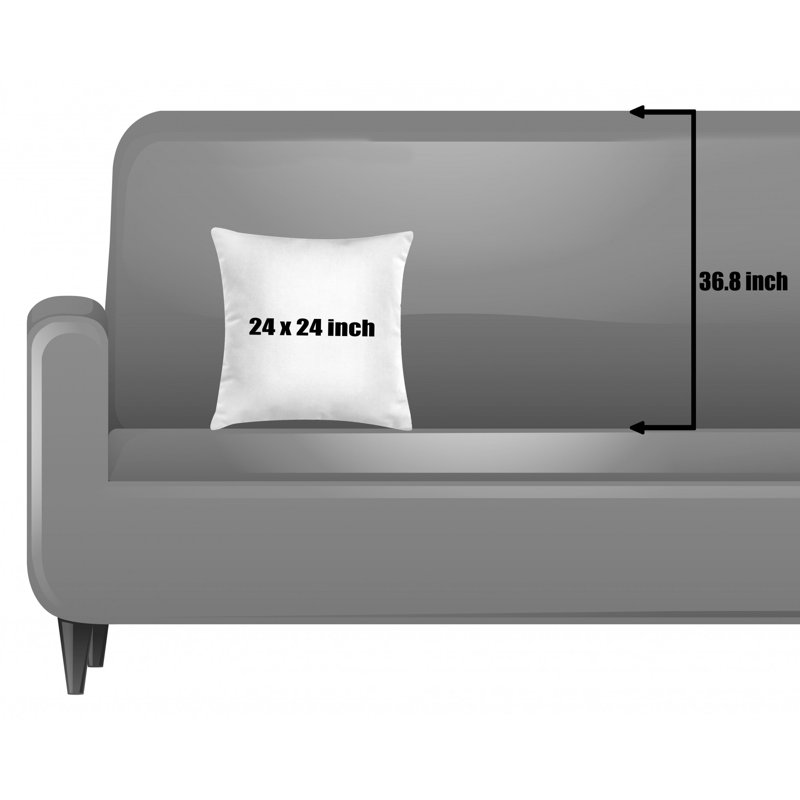 Ensemble de 2 taies décoratives noires et blanches Ambesonne, 24 po x 24 po