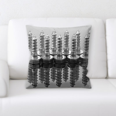 Lexie Screw Square Pillow Cover & Insert