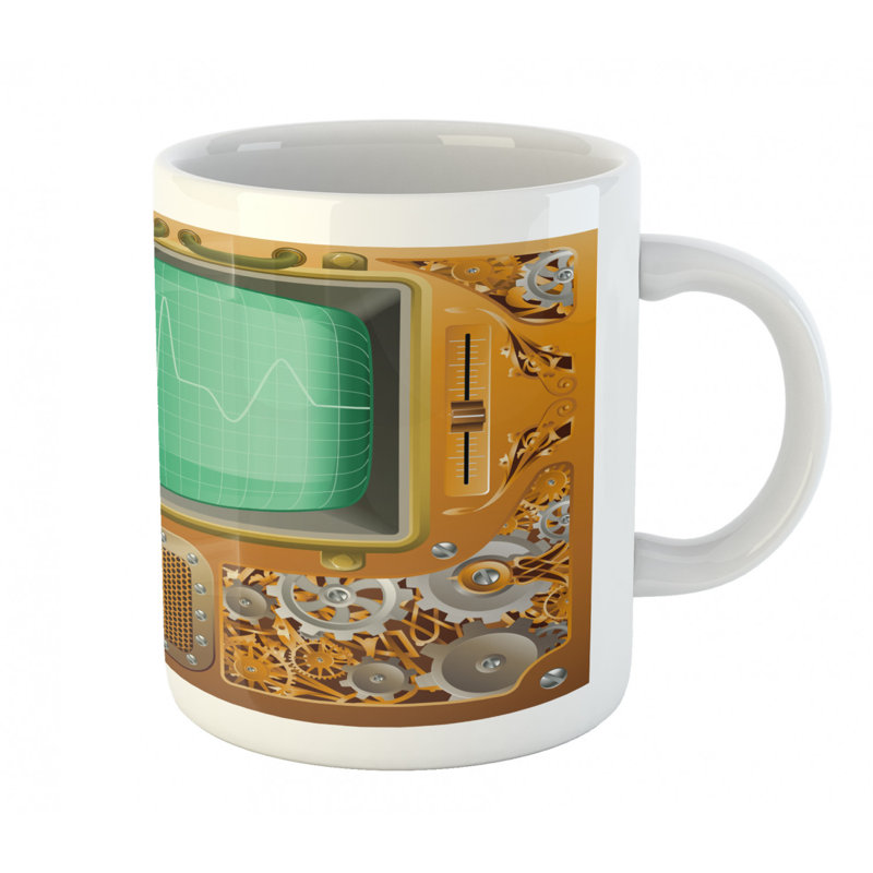 Grande tasse à café grunge steampunk
