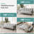 Adjustable Loveseat Sleeper With Retractable Cup Holders-2098208306