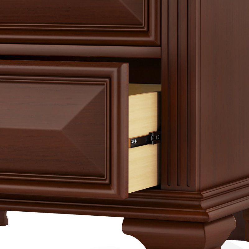 Ensemble de table de chevet 2 tiroirs l 28 po Abner, Dark Brown