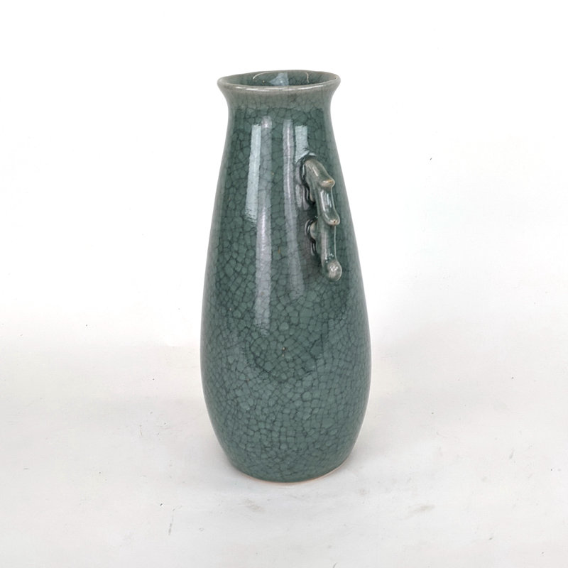 Pot en porcelaine vert 12 po