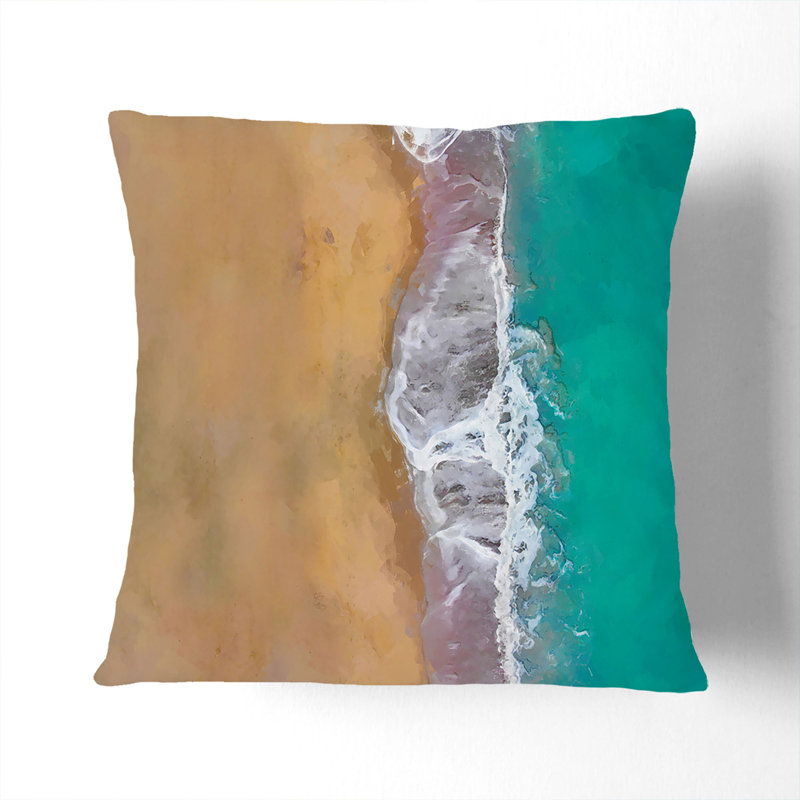 Abstract Square Cushion, 55cm H x 55cm W x 20cm D, Stone