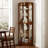 6 Shelf Curio Cabinet With Lights, Mirrored, Adjustable, Material Lighted, Adjustable Shelves, Display-146694746