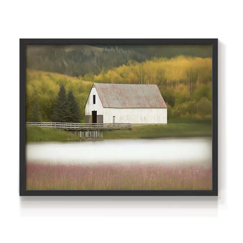 Landscape Series-XXXIX -Framed Print - Restickable, H 22 po x l 28 po, Noir