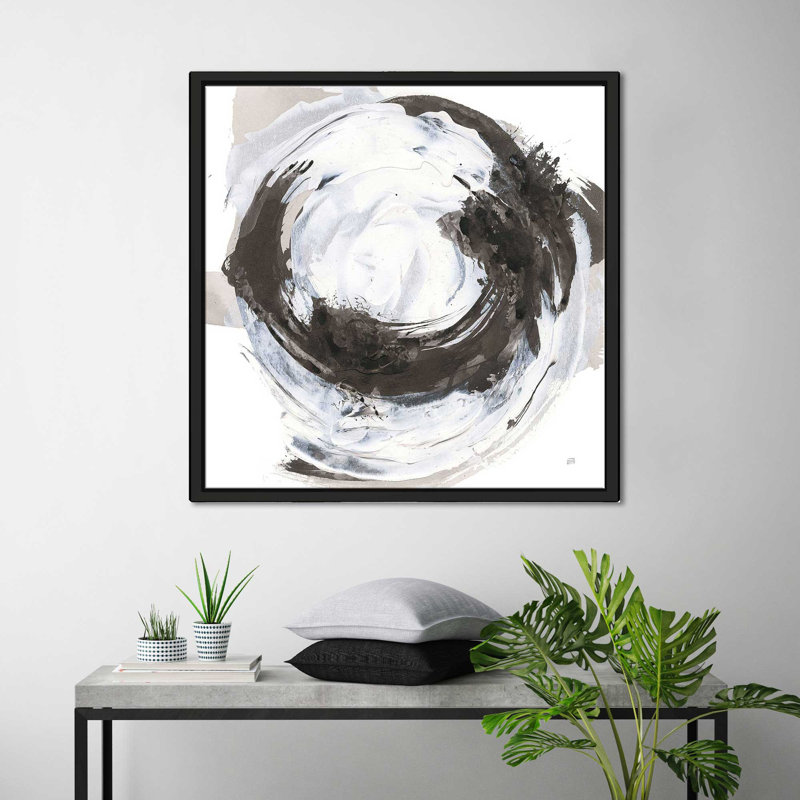 " Beginning II " by Chris Paschke, 21.5" H x 21.5" W x 2" D, Black Floater Frame