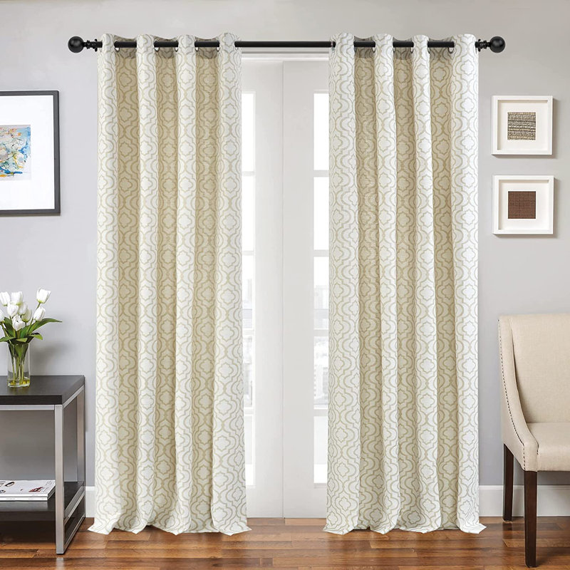 Tringle à rideaux simple réglable 1 po Tony, 52" - 144", Noir