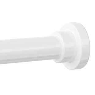 Barre de douche à tension en acier inoxydable de 28 à 74 pouces (71 à 188 cm), diamètre 1 pouce (2,5 cm), antidérapante et réglable sans perçage pour salle de bain