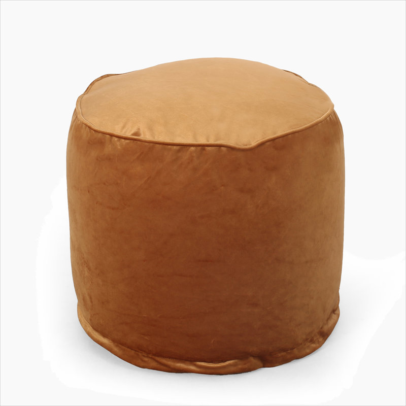 Shimon Cylinder Pouf,  Apricot
