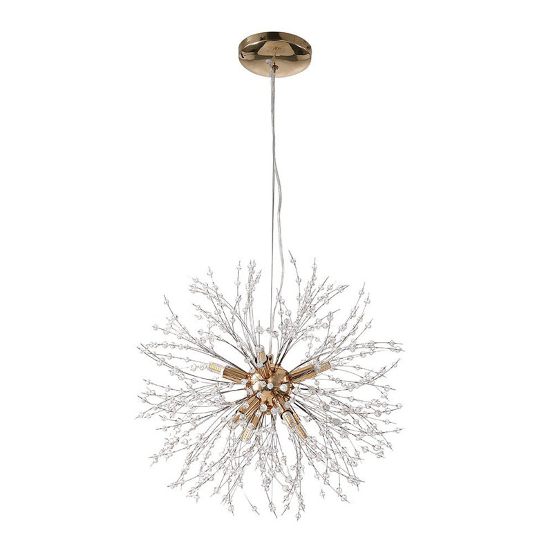 Lustre sphérique en cristal 8 lumières Yavian