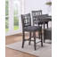 Ensemble de chaises hautes de 2 pièces pour salle à manger en bois massif gris à hauteur de comptoir rembourrée-1063083380-1063083383