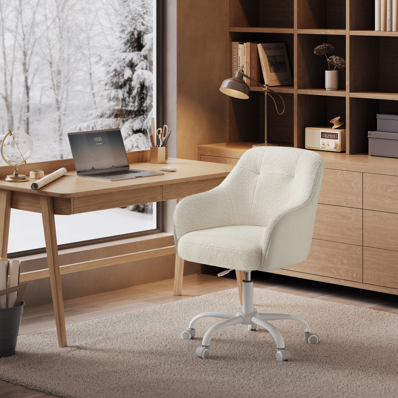 Office Chair, Cappuccino Sherpa